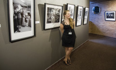 A portrait of me among my work. I love all the images but "Barefoot and Pregnant" has special meaning for me.